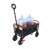Vynxaria Mini Folding Wagon Cart with Brakes ¨C Lightweight Utility Wagon for Garden, Shopping, Beach - 3 of 4
