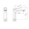 ChicFurnit Bathroom Sink Faucet Single Handle Chrome Finish Modern Style for Trendy Spaces, Silver, 12.6"*6.69"*2.76" - 3 of 4