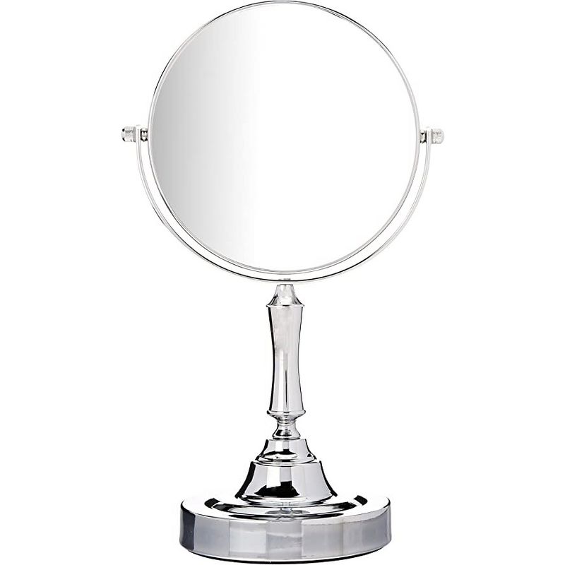 Vanity Mirror - Two-sided Swivel Mirror with Chrome Finish -and Bathroom Mirror with x10 Magnification - HomeItUsa, 1 of 3