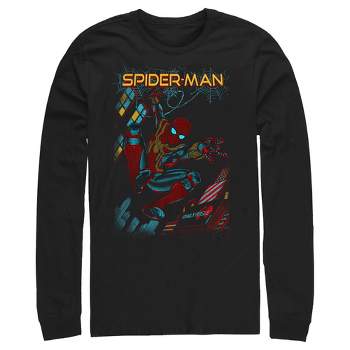 Men's Marvel Spider-Man: No Way Home Slinging Cover Long Sleeve Shirt