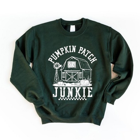 Simply Sage Market Women's Graphic Sweatshirt Pumpkin Patch Junkie Barn - image 1 of 4