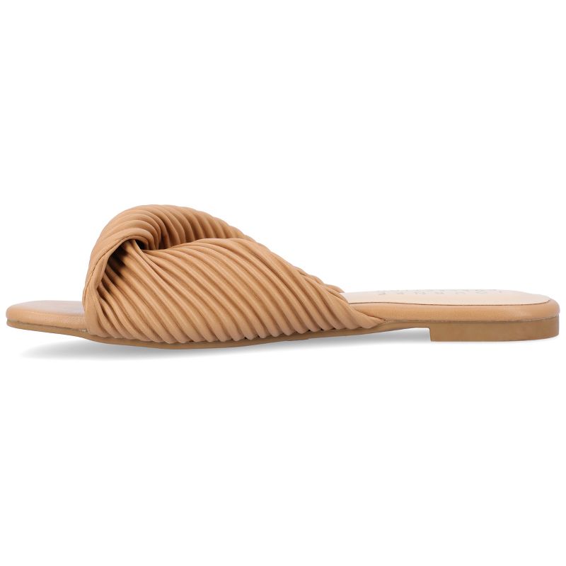 Journee Collection Womens Emalynn Tru Comfort Foam Slip On Slide Flat Sandals, 2 of 10