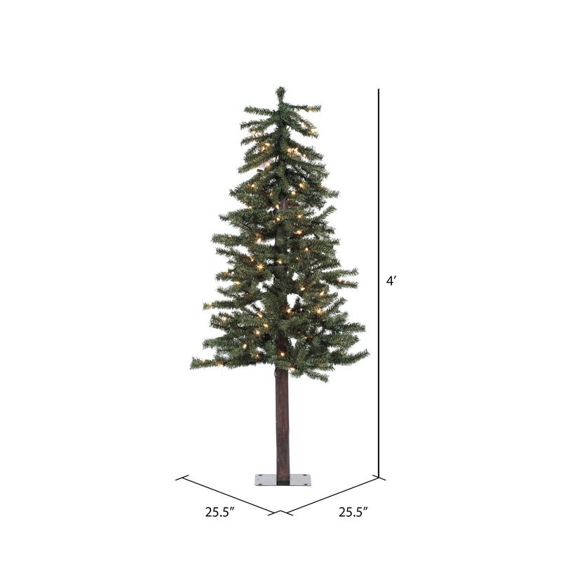 Vickerman Natural Alpine Artificial Christmas Tree, 2 of 4