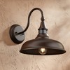 John Timberland Gough Rustic Farmhouse Outdoor Barn Light Fixture Bronze Dusk to Dawn Motion Sensor Dark Sky 12 1/2" for Post Exterior Deck House Yard - image 2 of 4