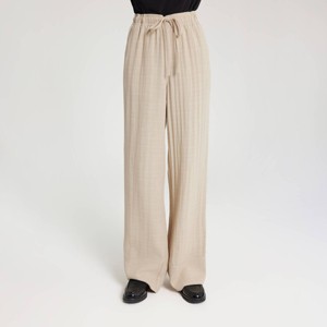 Women's Pull-On Linen Like Straight Leg Pants - A New Day™ - 1 of 4