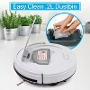 Pyle PUCRC25 PureClean Smart Automatic Robot Vacuum Compact Powerful Home Cleaning System for All Indoor Floor Surfaces, White - image 2 of 4