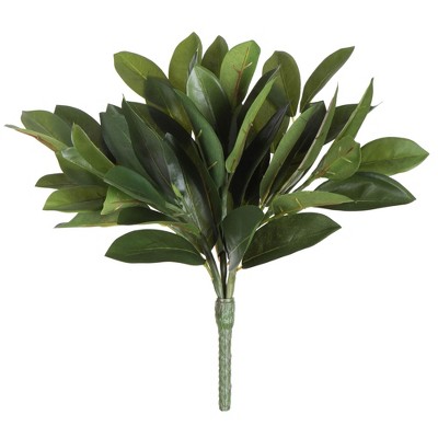 Vickerman 13" Artificial Green Lemon Leaf Bush, Pack of 2