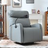 KTMBDW Recliner Chair, 360 Swivel Rocker Chair for Adults, Glider Rocker Recliners, Nursery Chairs with Phone Holder for Bedroom, Living Room - 3 of 4