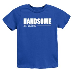 The Juniper Shop Handsome Just Like Dad Youth Short Sleeve Tee - M - Royal - 1 of 4