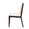bali & pari Joana Modern Bohemian Dark Brown Mahogany Wood and Natural Seagrass Dining Side Chair - 4 of 4