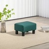 NicBex Linen-Like Storage Ottoman Cube Tufted Footrest with Plastic Legs for Bedroom and Living Room, Green - 2 of 4
