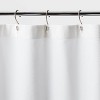 Shower Curtain Ombre Aqua - Threshold™: Cotton Woven, Machine Washable, Buttonhole Top - image 3 of 4