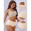 Allegra K Women's Full Coverage Mid-Waisted Briefs with Side Wave - 3 of 4