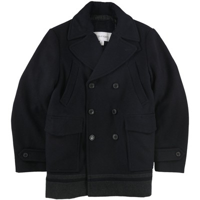 Calvin Klein Mens Wool Pea Coat