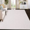 Washable Modern Solid Textured Rug Non Slip Low Pile Rug Soft Contemporary Throw Floor Cover Foldable Indoor Carpet for Living Room Bedroom Nursery - 3 of 4