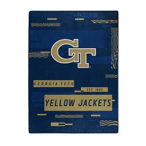 NCAA Georgia Tech Yellow Jackets Digitized 60 x 80 Raschel Throw Blanket - 1 of 3