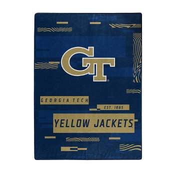 NCAA Georgia Tech Yellow Jackets Digitized 60 x 80 Raschel Throw Blanket