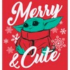 Men's Star Wars The Mandalorian Christmas The Child Merry and Cute T-Shirt - 2 of 4