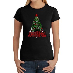 LA Pop Art Have Yourself a Merry Little Christmas - Women's Word Art T-Shirt - 1 of 4