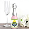 Big Dot of Happiness Let’s Rally - Pickleball - Mini Wine and Champagne Bottle Label Stickers - Birthday or Retirement Party Favor Gift - Set of 16 - 2 of 4