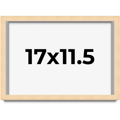 PosterPalooza | 17x11.5 Wood Frame with UV Acrylic, 6 Finishes: Black, White, Bronze, Silver, Wood, Mahogany