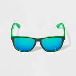 Kids' Wayfair Square Sunglasses - Cat & Jack™ Black/Green