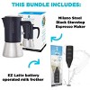 GROSCHE Milano Steel Stainless Steel Stovetop Espresso Maker Moka Pot Home Espresso Coffee Maker - 4 of 4