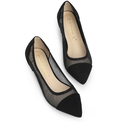 target black ballet flats