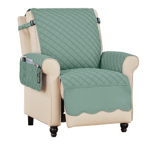 Collections Etc Camille Quilted Reversible Machine Washable Furniture Protector - 1 of 4