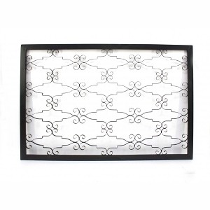 HomeRoots 43" X 63" Black Metal Wall Decor - 1 of 4