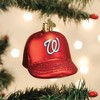 Old World Christmas Blown Glass Ornament for Christmas Tree, Washington Nationals Baseball Cap - 2 of 3