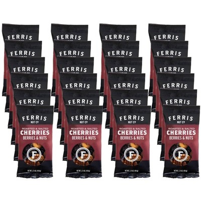 Ferris Nut Co. Roasted and Salted Cherries Berries and Nuts Mix - Case of 24/1.75 oz