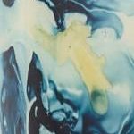 blue, metallic - brass, white