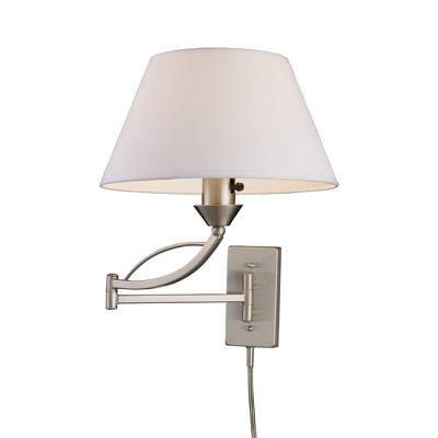Elk Home Elysburg 1 - Light Swing Arm Lamp in  Satin Nickel