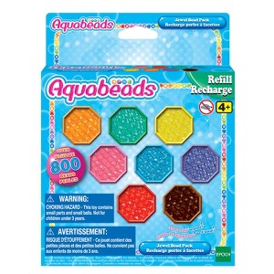 Aquabeads Jewel Bead Pack, Arts & Crafts Bead Refill Kit for Children - over 800 jewel beads in 8 colors - 1 of 3