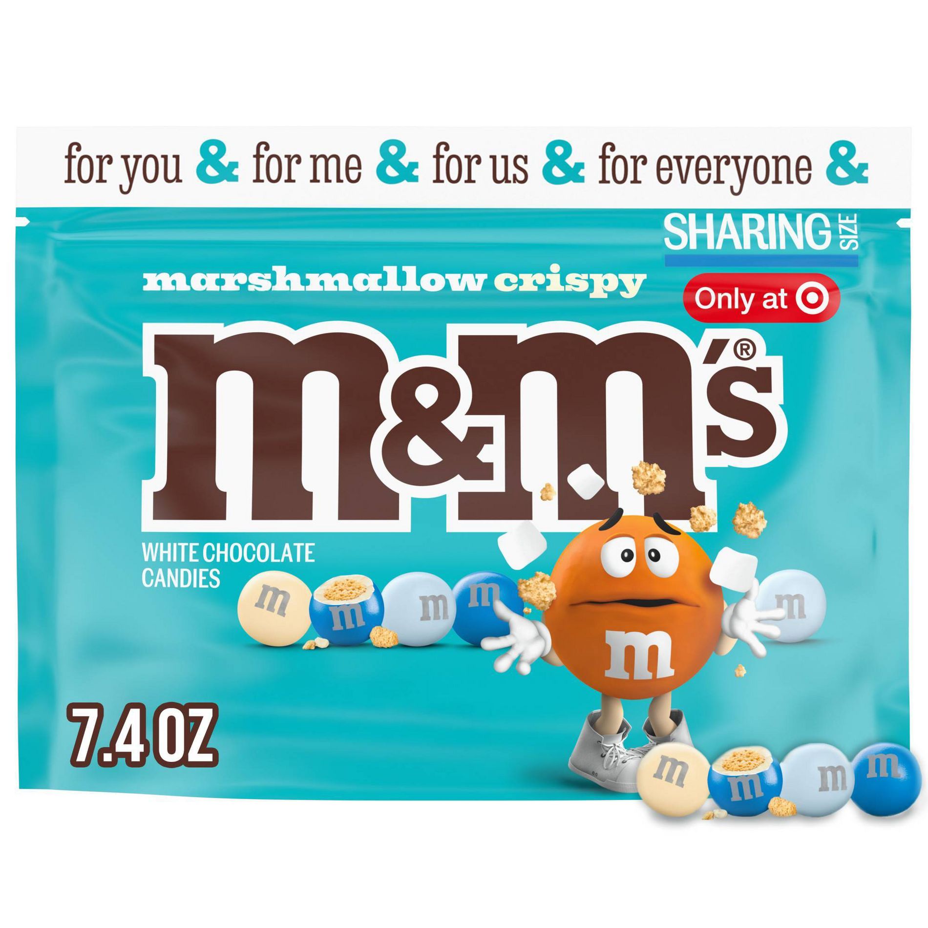 M&M's White Chocolate Marshmallow Crispy Sharing Chocolate Candies - 7.40oz