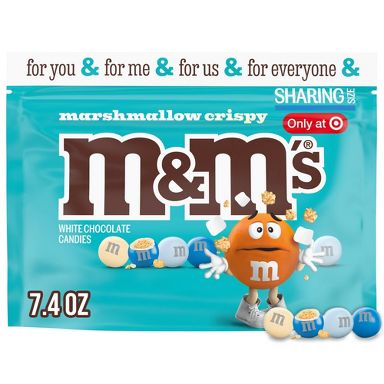M&M's White Chocolate Marshmallow Crispy Sharing Chocolate Candies - 7.40oz