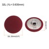 Unique Bargains DIY Craft Metal Shank Cotton Covered Round Sewing Buttons 20 Pcs - 2 of 4