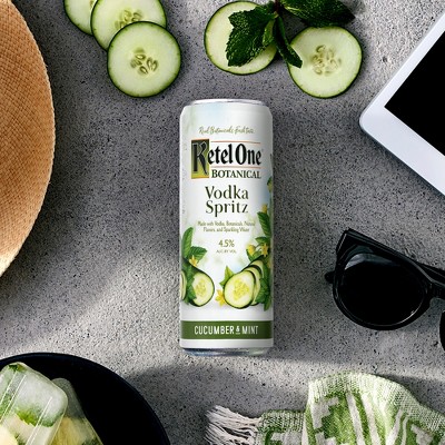 Ketel One Botanical Cucumber & Mint Vodka Spritz - 4pk/355ml Cans