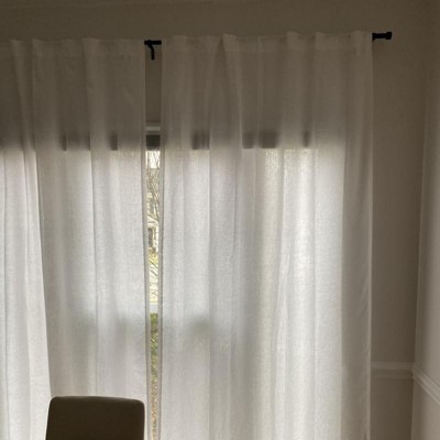 1pc Light Filtering Linen Window Curtain Panel - Threshold™ : Target