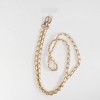 Hello Lux Gold Tone Chain with Faux Leather Phone Crossbody Strap - White - 4 of 4