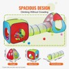 VEVOR 3 in 1 Kids Play Tent with Tunnel for Boys, Girls, Babies and Toddlers, Indoor/Outdoor Pop Up Playhouse, Red/Yellow/Blue Multicolor - 4 of 4
