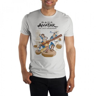 Mens Avatar: The Last Airbender Group Stance Image T-Shirt