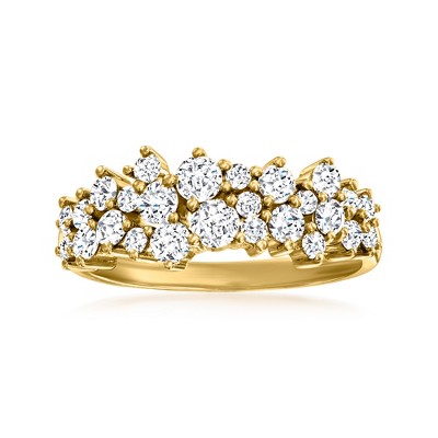 Ross-Simons 1.00 ct. t.w. Diamond Cluster Ring in 14kt Yellow Gold