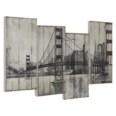 Yosemite Home Decor YB100644A Golden Gate Bridge Hand Painted Wall Art