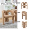 NicBex Modern Wood Accent Chairs Set of 2, Velvet Fabric Living Room Chair, Barrel Dining Chair for Living Room, Dining Room - 4 of 4
