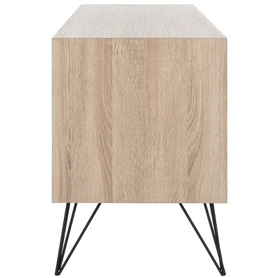 Jeralyn Transitional 47" Light Oak Mid-Century Sideboard