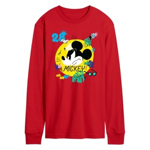 Men's - Disney - Mickey Mouse So Cool Long Sleeve Graphic T-Shirt - 1 of 3