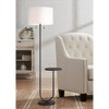 360 Lighting Deva Modern 61" Tall Standing Floor Lamp Side Table Pull Chain Bronze Metal Living Room Bedroom House Reading Office Drum White Shade - 2 of 4