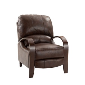 Alexandra Genuine Leather Manual Recliner | ARTFUL LIVING DESIGN - 1 of 4